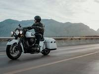 Side View of a Pre-Owned Indian Bike