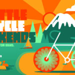 People enjoying biking and walking on Lake Washington Boulevard during Bicycle Weekend