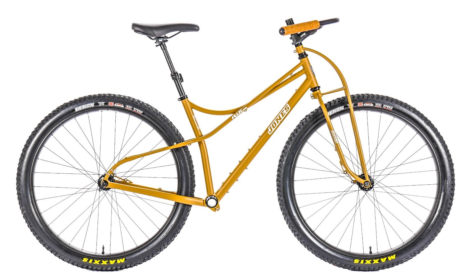 Jones Rolling Chassis provides a solid foundation for building your custom bike, including frame, fork, headset and wheelset.