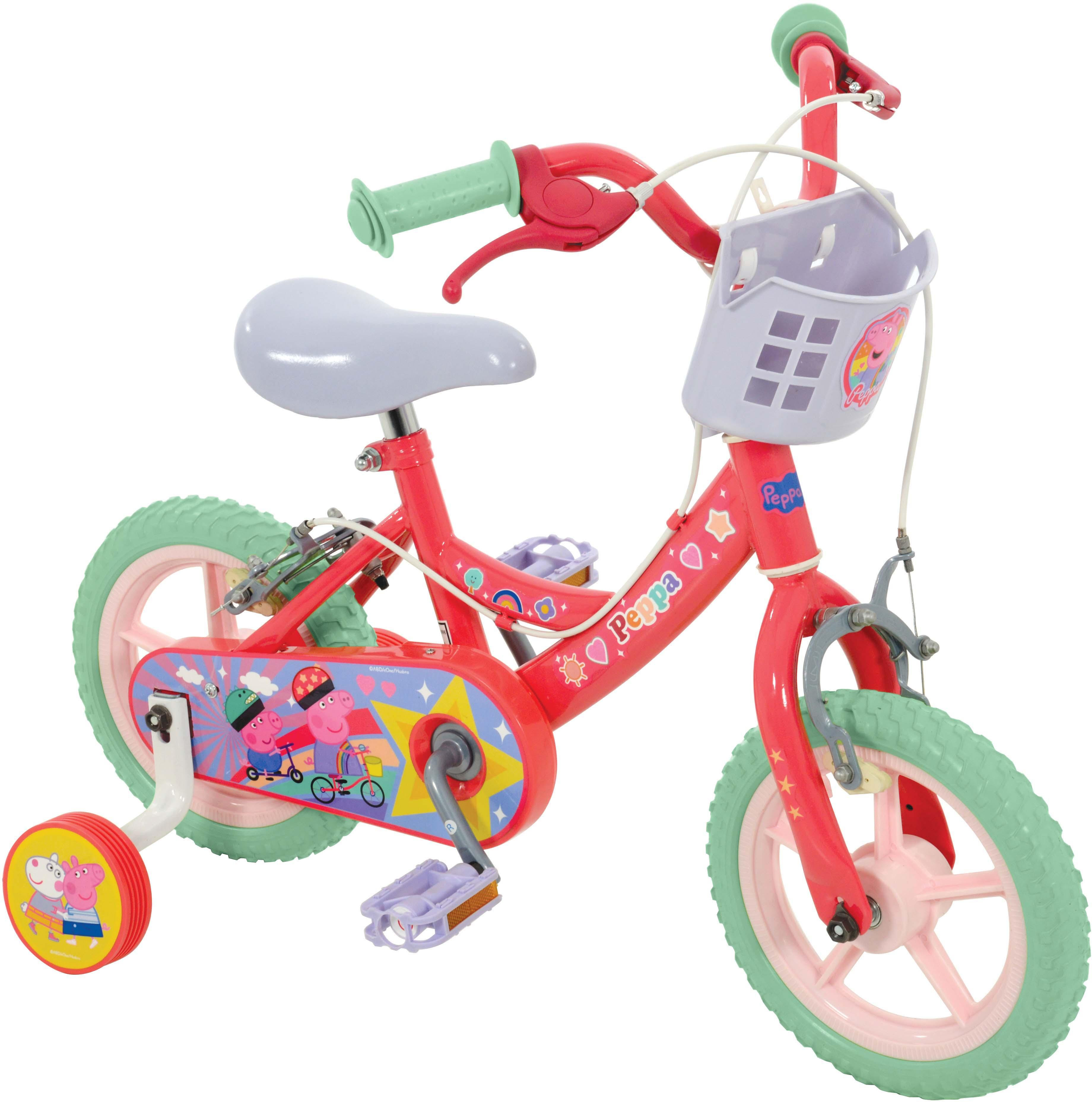Peppa Pig 12-inch kids bike, perfect first bicycle for young children learning to ride