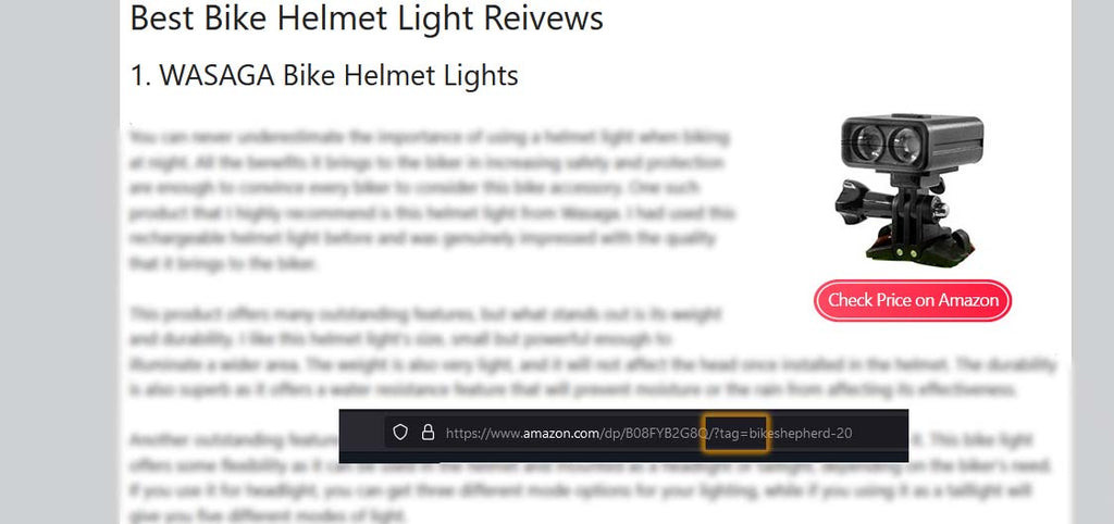 Amazon Affiliate Link Tag Example