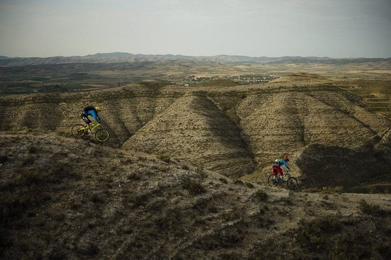 Exploring bike Spanish trails with friends