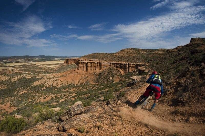 Scenic vistas on bike Spanish mountain bike tour