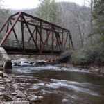 Scenic Virginia Creeper Bike Trail Trestle before Hurricane Helene Devastation