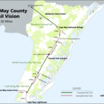 Cyclists and pedestrians enjoy the Route 52 bridge trail, a key component of the Cape May County trail network.