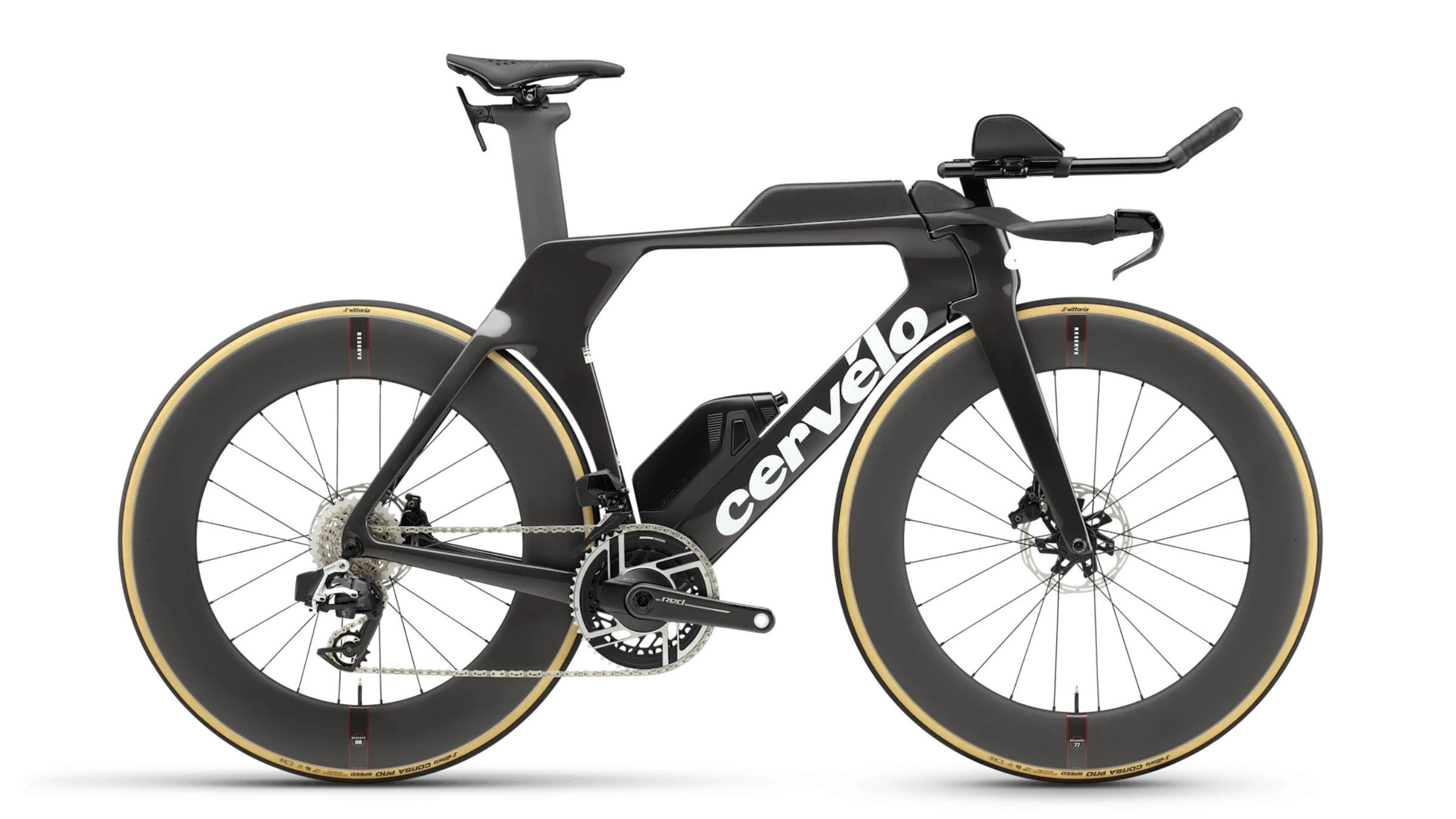 Cervelo P5 2024 triathlon bike, known for its stiffness and handling, listed as one of the best tri bikes