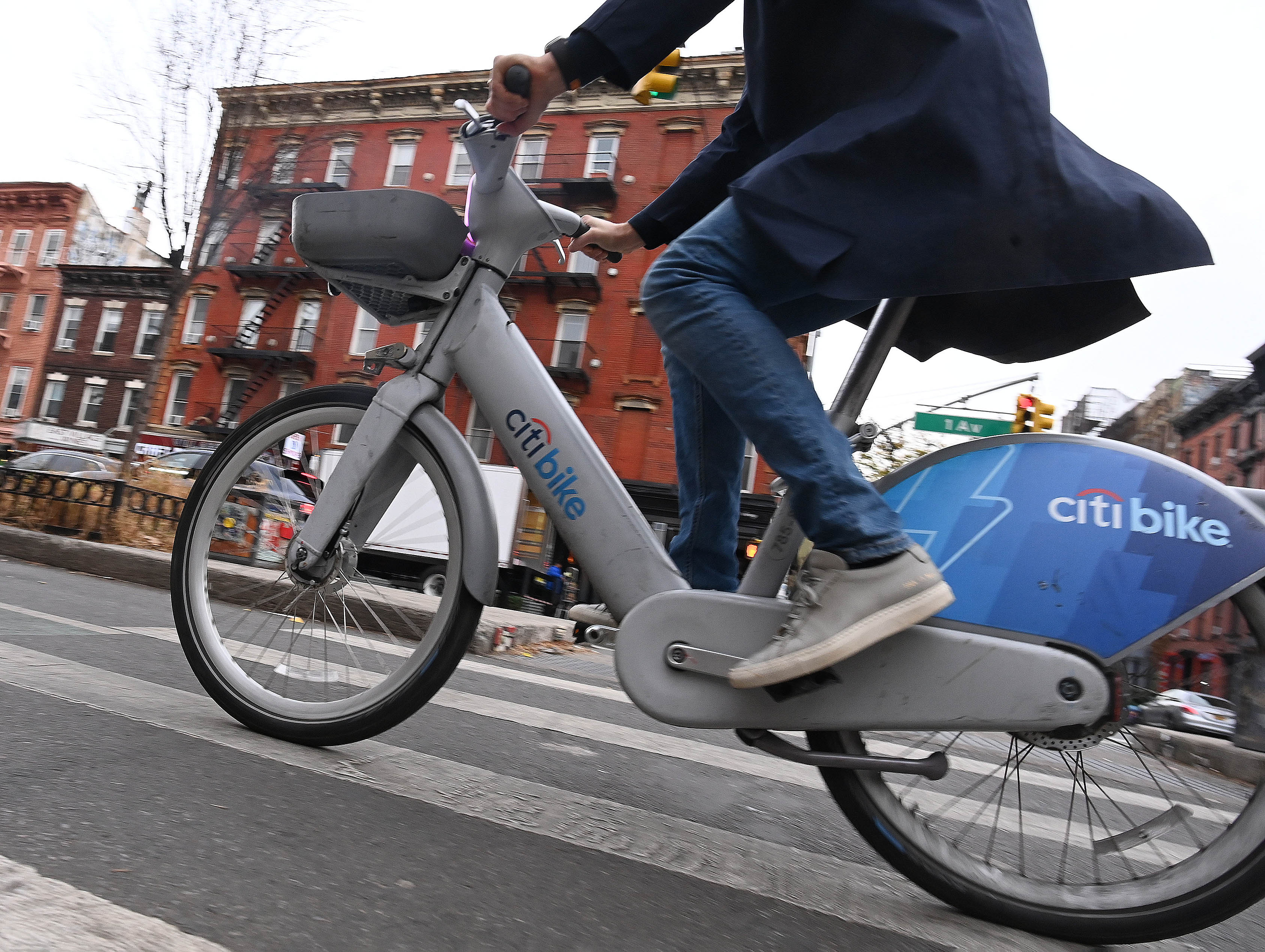 Citi Bike electric bikes available for rent, highlighting the increased per-minute cost for these popular options.
