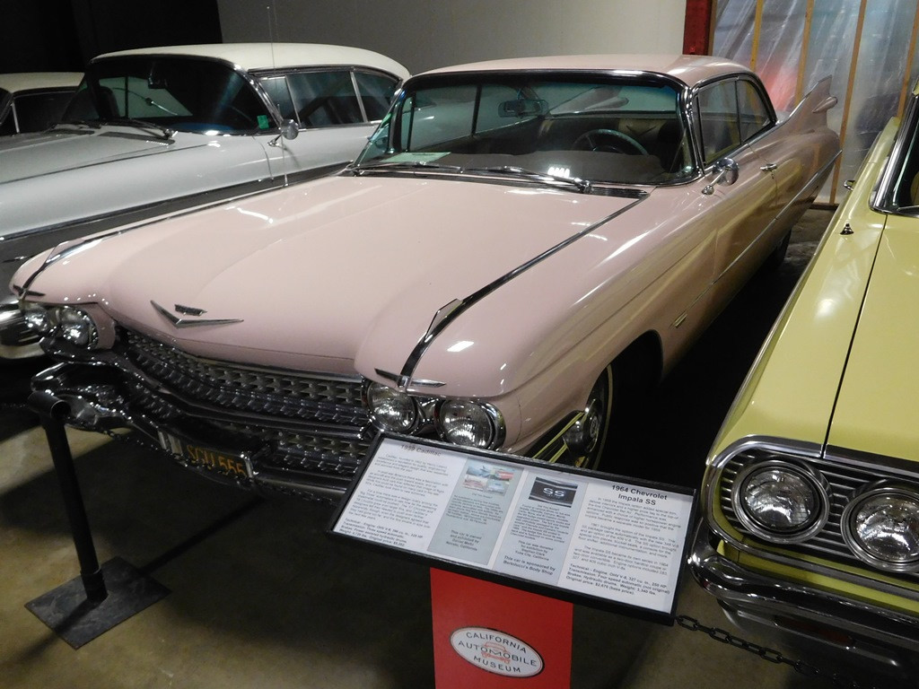 1959 Cadillac showcasing extravagant tail fins of the late 1950s