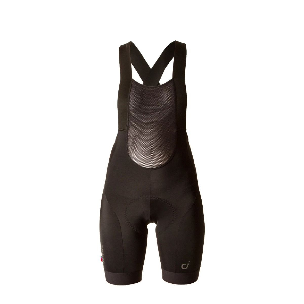 Cyclist wearing Velocio Signature women's cycling shorts