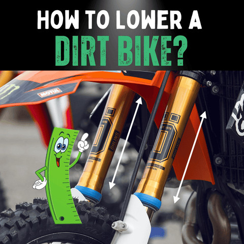 Diagram explaining dirt bike seat height