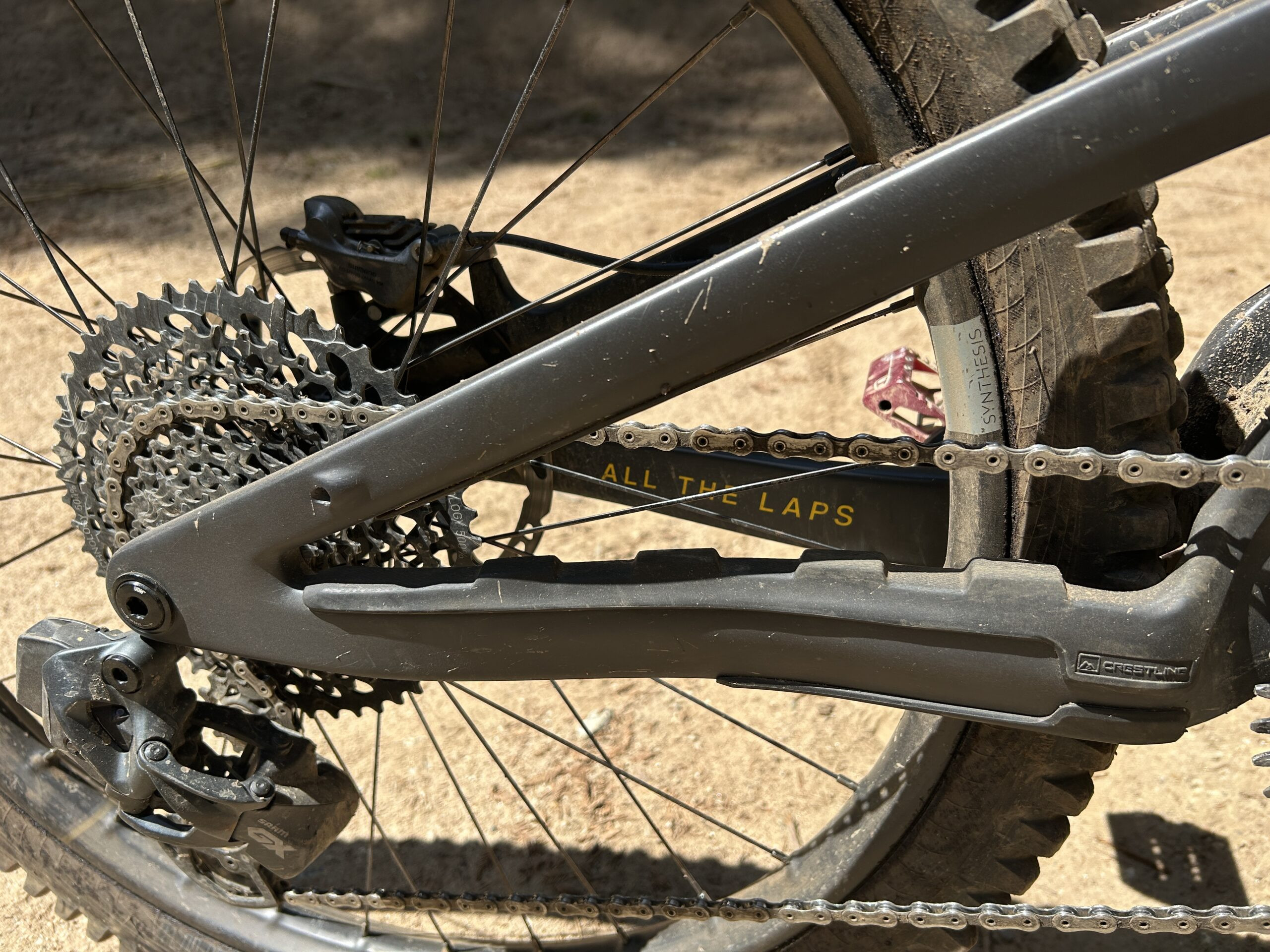 Front view of Crestline RS 75/50 EEB e-bike showcasing front suspension