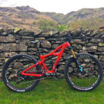 Roxy Lo, Ibis Cycles designer, with an Ibis frame