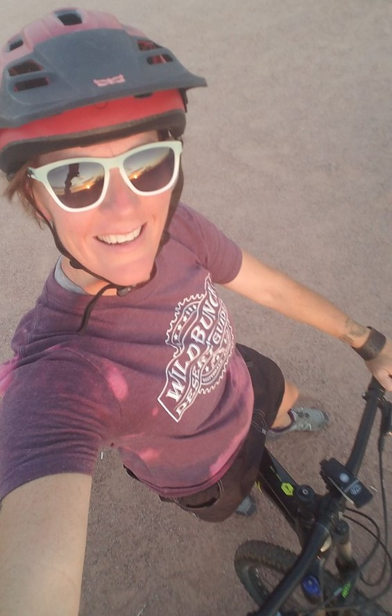 Laurel on bike