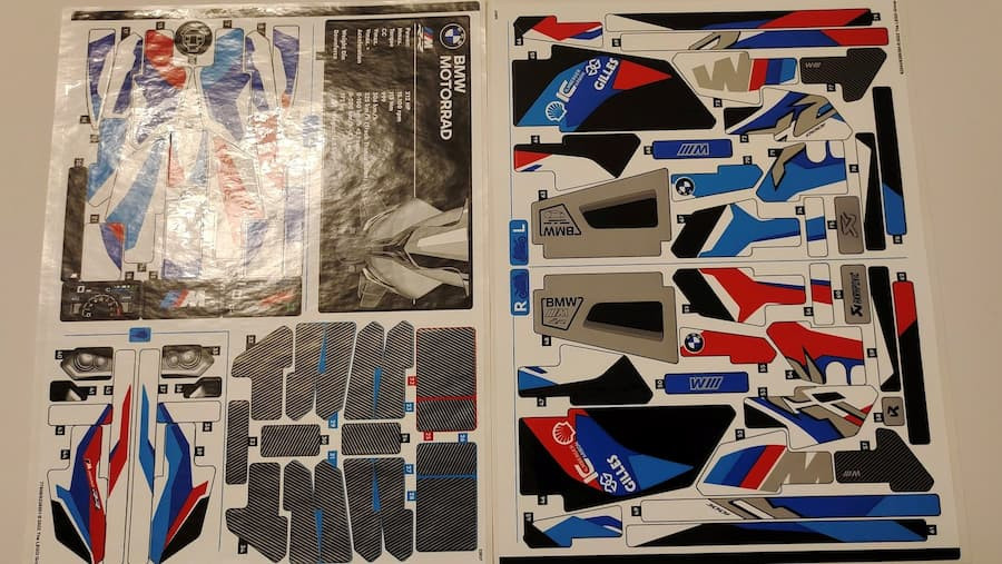 LEGO Technic 42130 BMW M 1000 RR Sticker Sheets