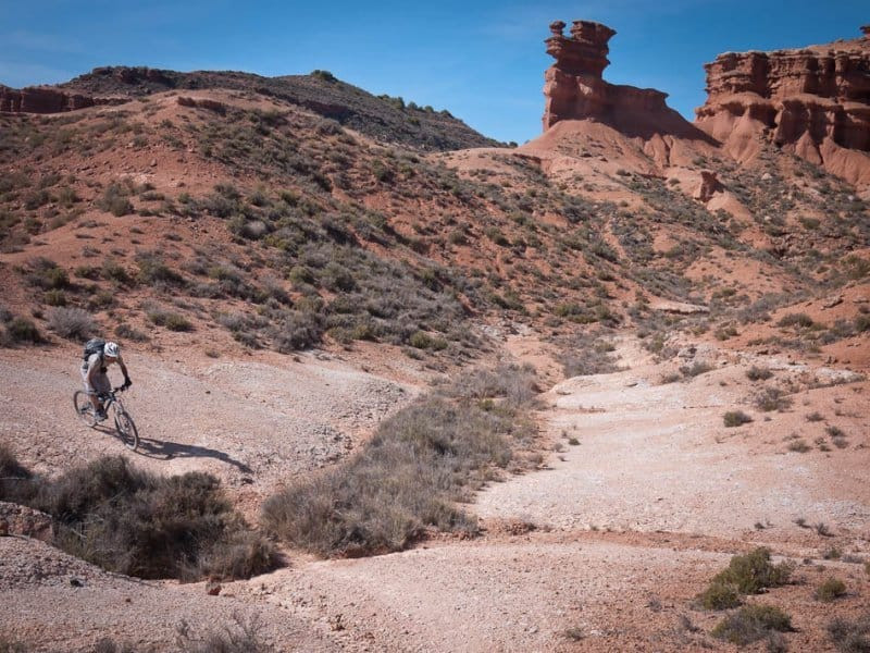 Navigating challenging bike Spanish terrain