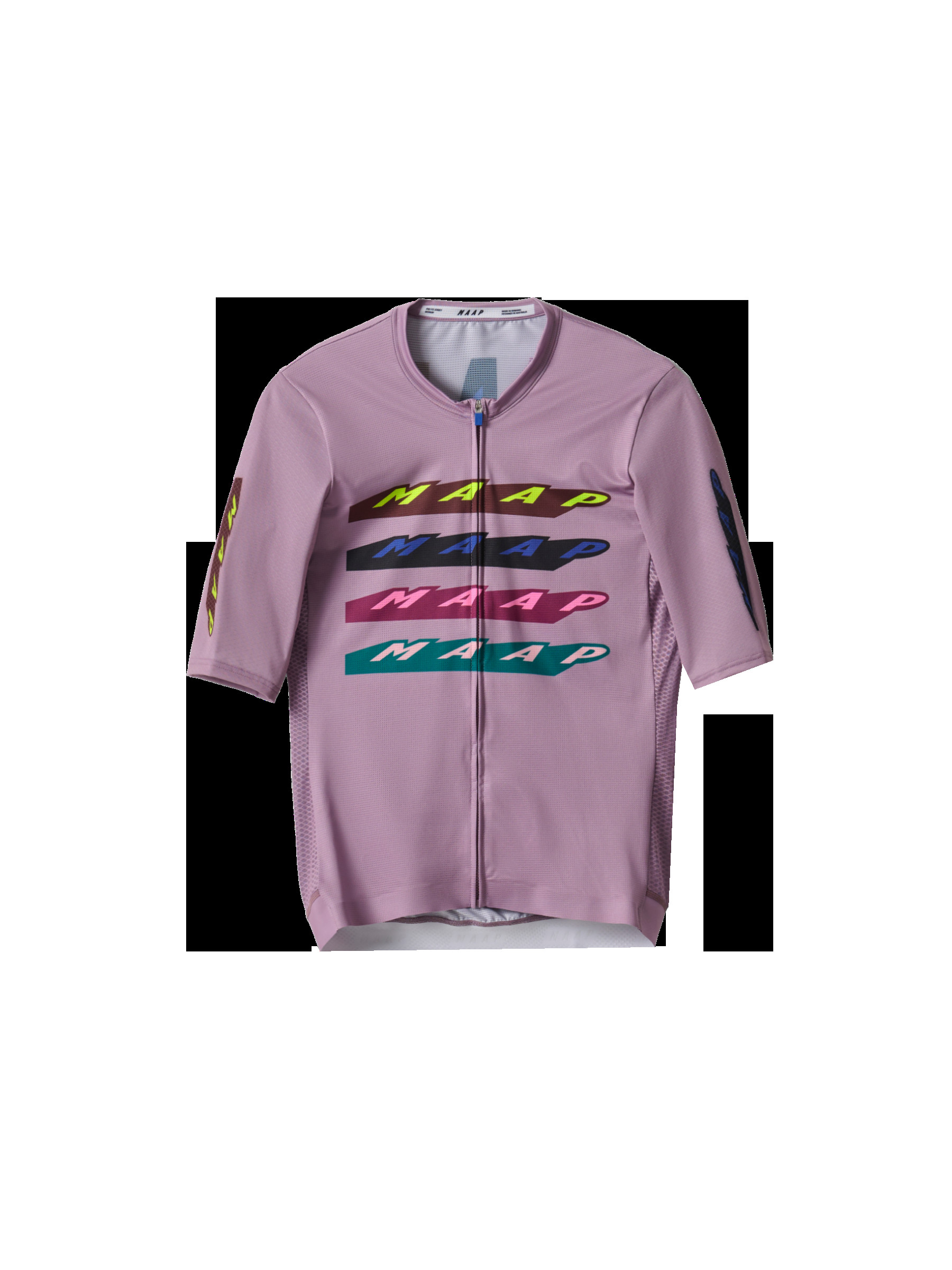 Flat lay of MAAP Women's Evade X Pro Air Jersey 2.0 in Raisin, displaying its ultra-lightweight fabric and aerodynamic design.