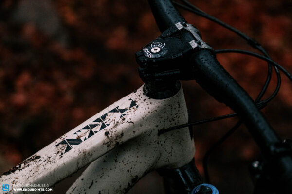 Mountain bike fender installed with a clean, integrated look