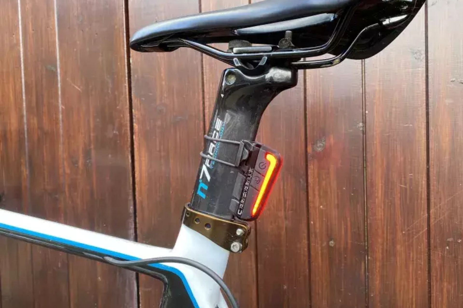 Moon Cerberus rear light mounted on a bike, highlighting its versatile design