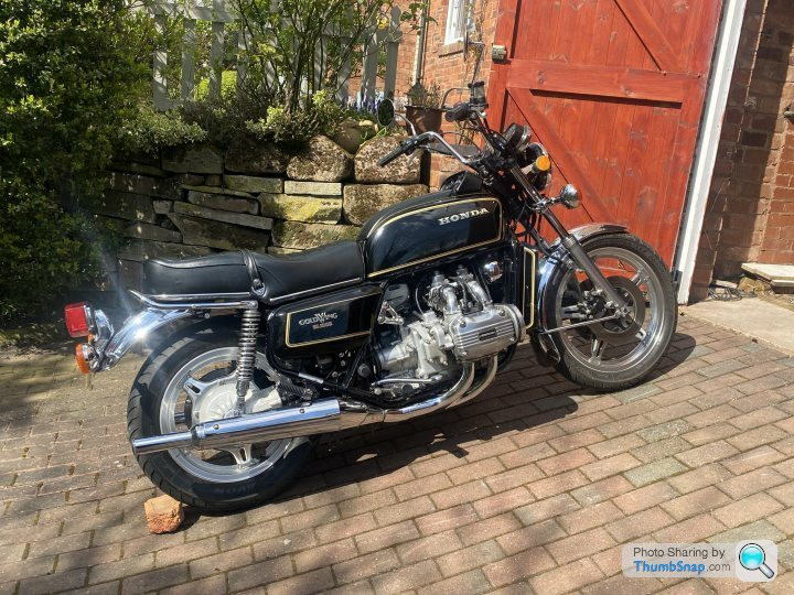 Goldwing GL1000 classic motorcycle