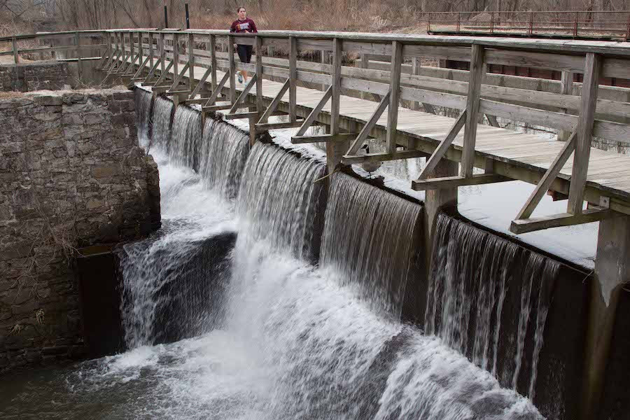 Delaware and Raritan Canal State Park Trail in New Jersey offering scenic biking and historical exploration