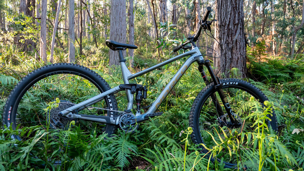 Norco Sight A1 2023 dark grey frame with subtle gold logo, protected by Ride Wrap.