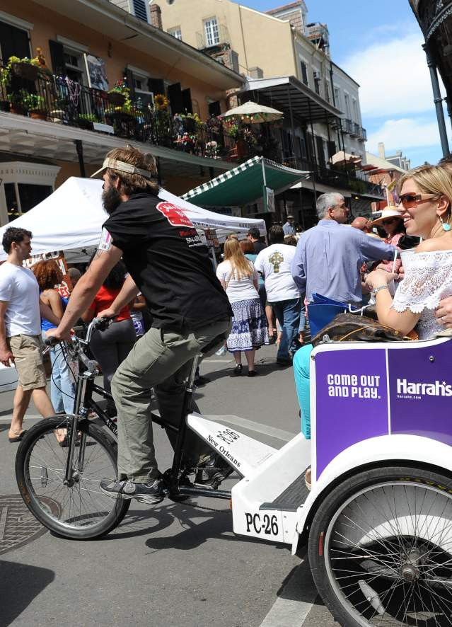 Pedicab in New Orleans French Quarter