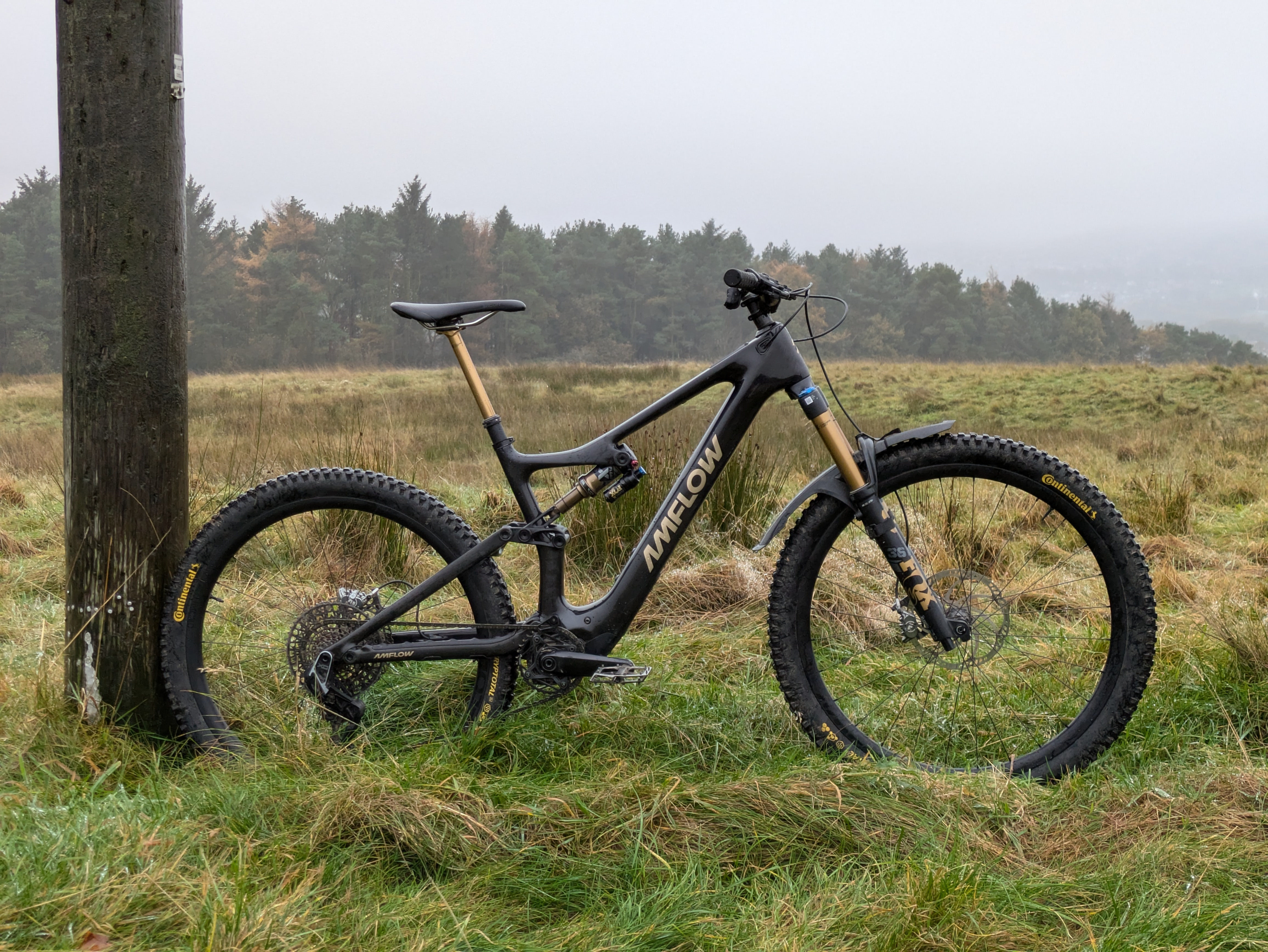 Amflow PL Carbon Pro side profile on trail