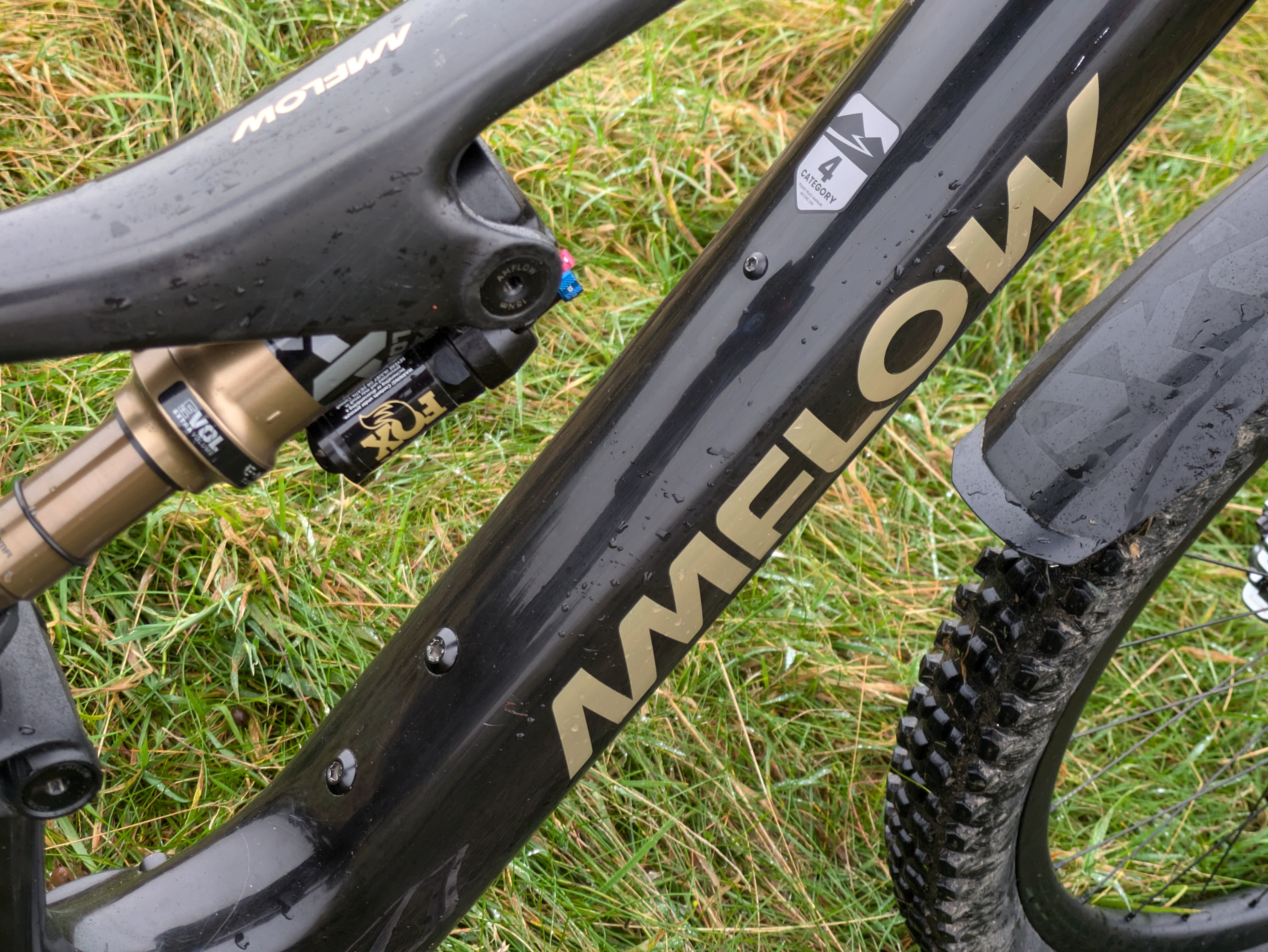 Amflow PL Carbon Pro climbing on a trail