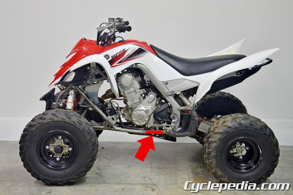 Yamaha ATV VIN Location on Left Frame Rail