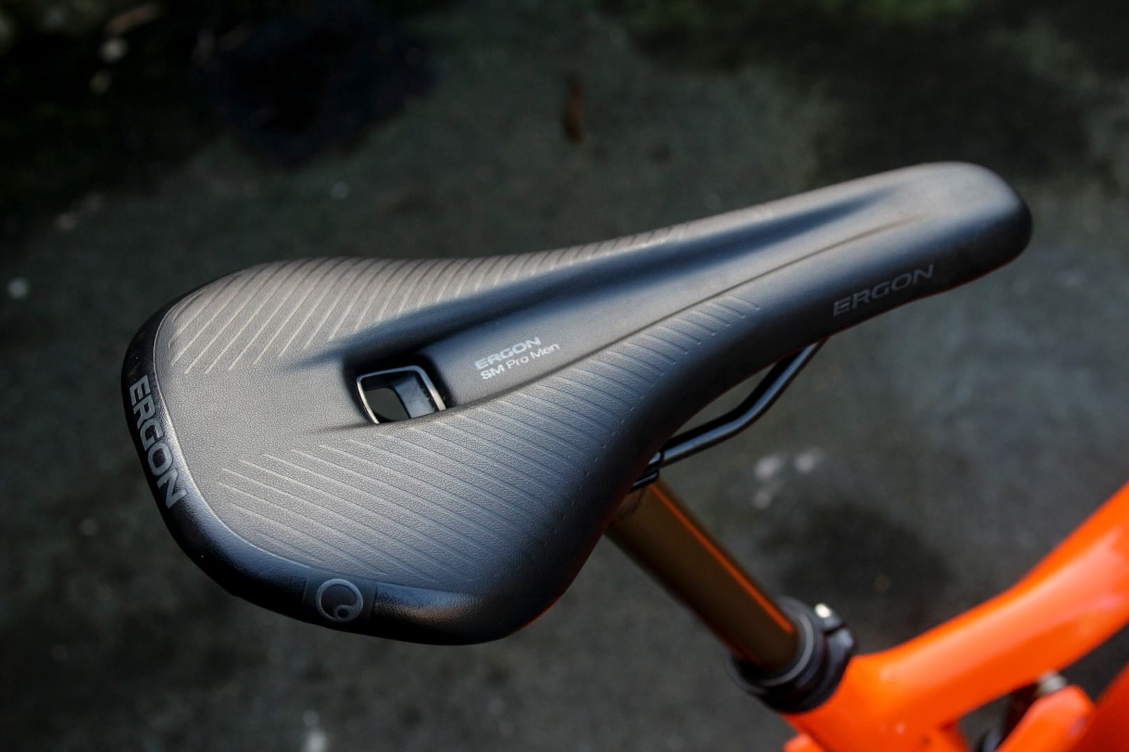 Ergon mountain bike saddle designed for ergonomic support