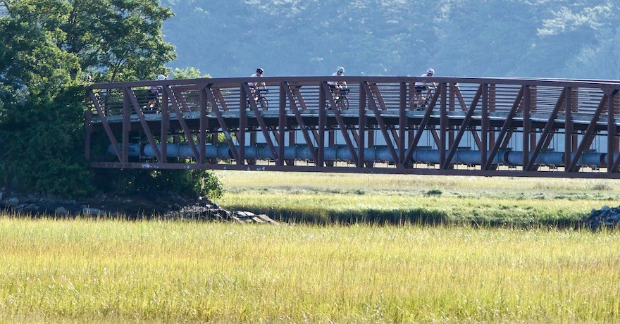 Road Bike Scarborough Bridge Eastern Trail Maine