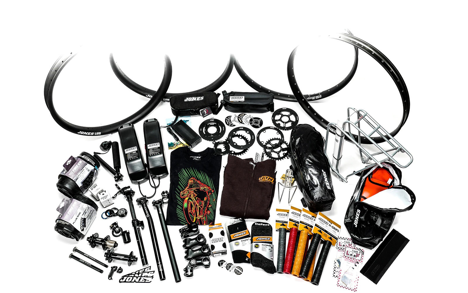 Order your complete Jones Bike with added parts and accessories for convenient customization and potential shipping savings.