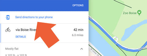 Send the Route to Your Mobile