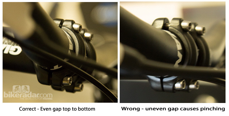 Reinstalling handlebar after stem flipping