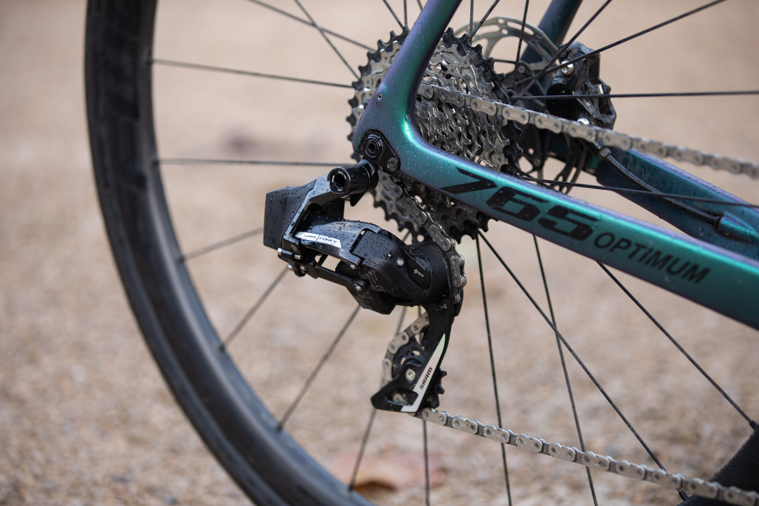 SRAM Force AXS rear derailleur on Look 765 Optimum