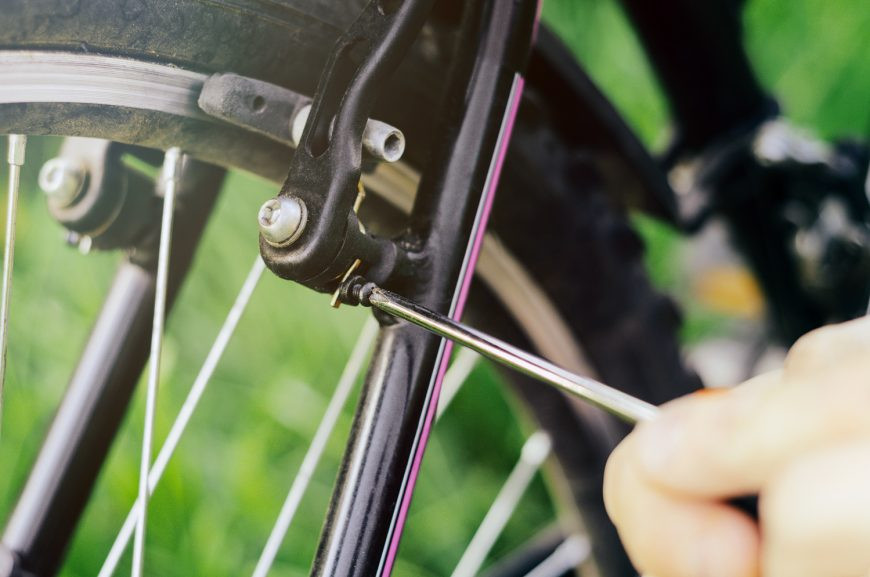 Installing front bike brakes