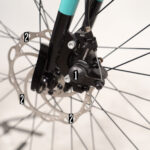 Disc brake components labelled