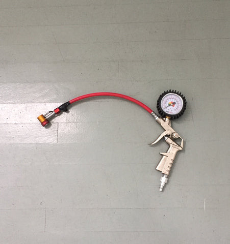 Prestaflator for inflating mountain bike tires