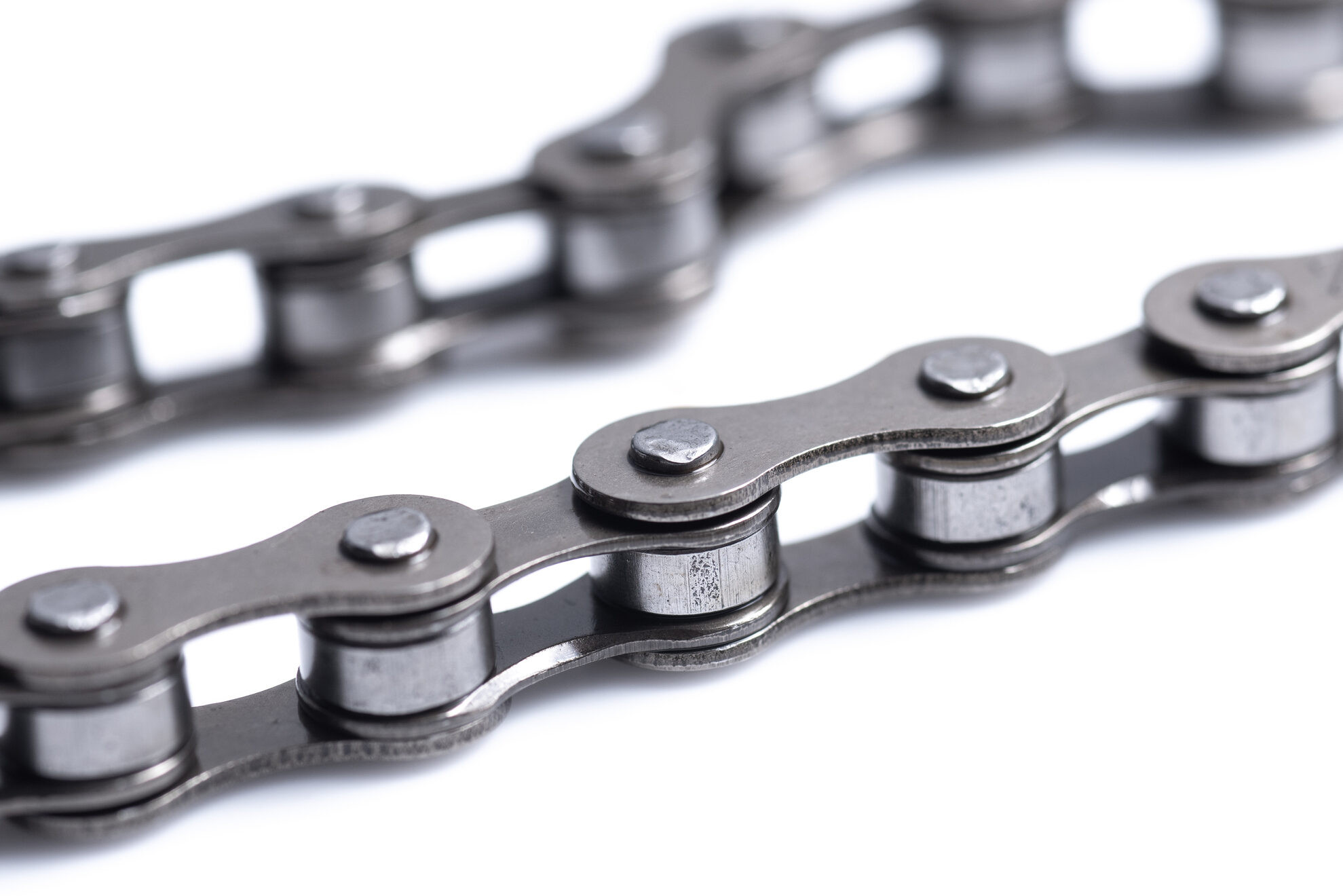 Bike chain materials An up close view of different chain materials and construction