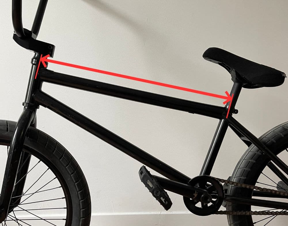 Measuring BMX Top Tube Length