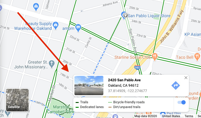 How to find the street view button on google maps desktop