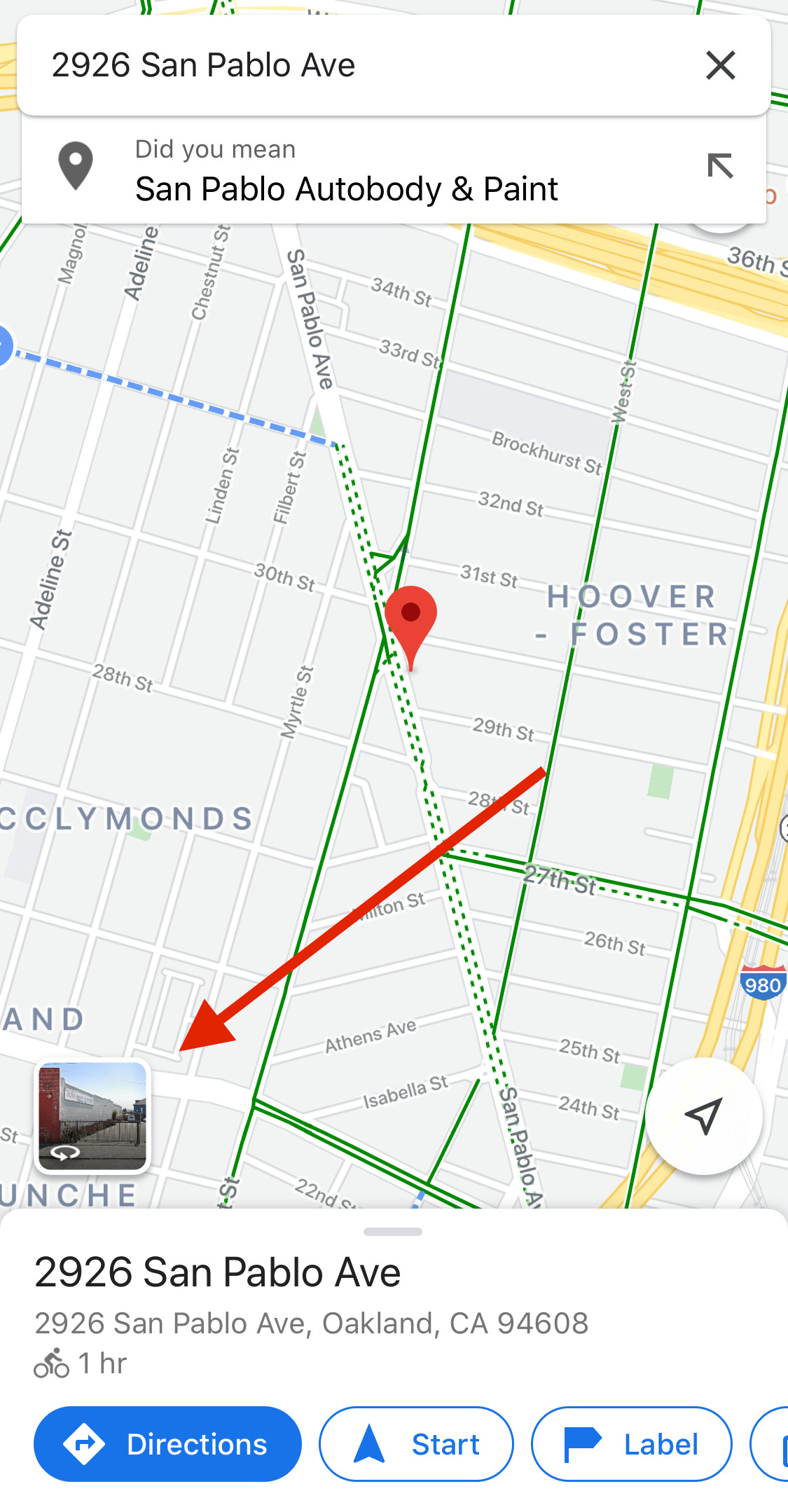 How to find the street view button on google maps mobile