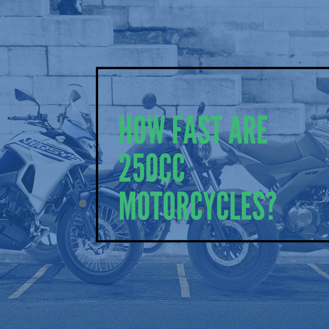 A rider navigates city streets on a 250cc street bike, showcasing its agility and compact size