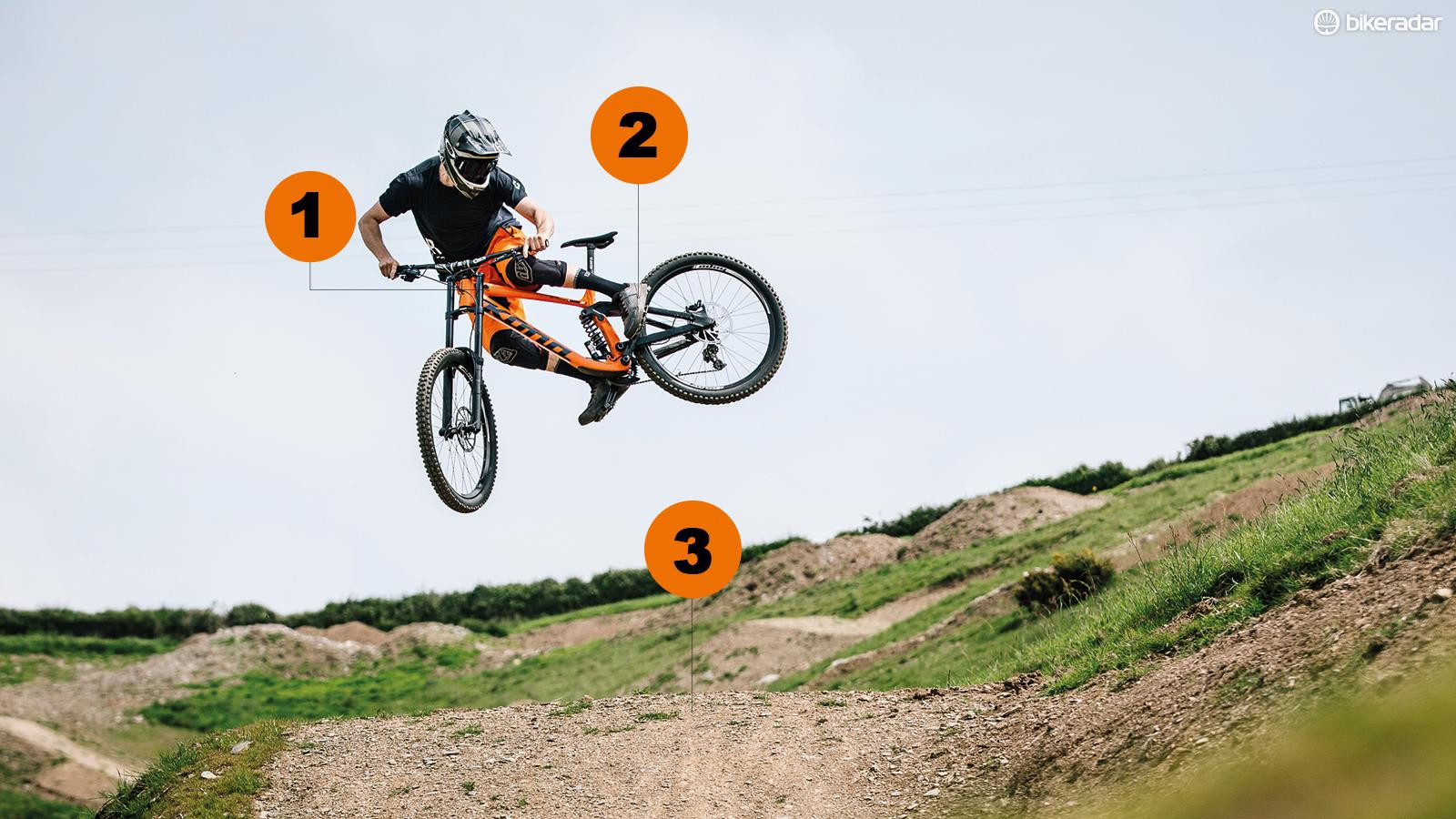 Practice on wide tabletop jumps