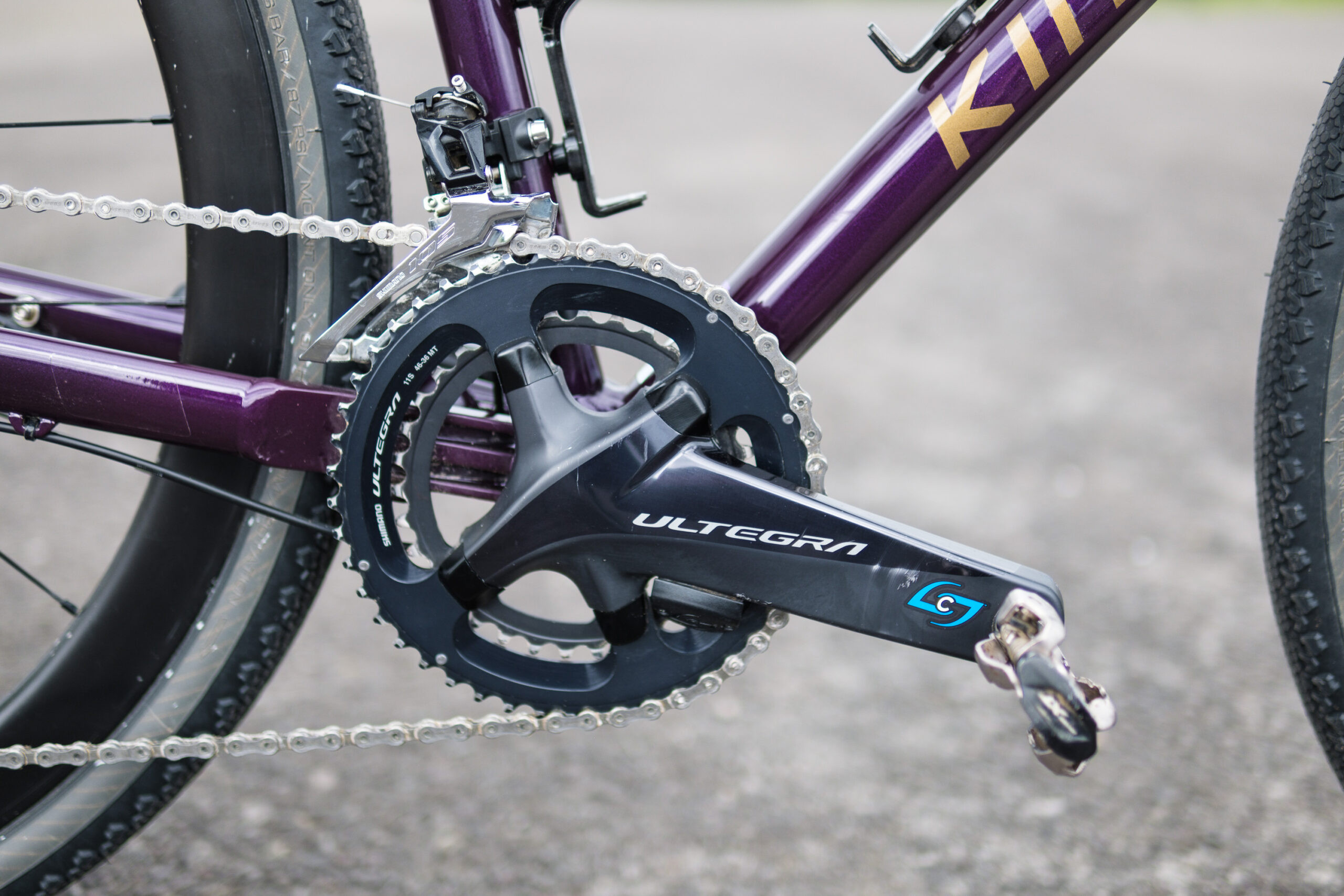 Stages LR Shimano Ultegra R8000 crankset, featuring 46/34t chainrings and a power meter, highlighting the integration of technology in modern cranksets