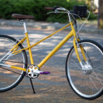 Swytch bike conversion kit on a brilliant carmen bicycle emphasizing affordability and customization