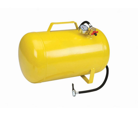 Air tank for inflating mountain bike tires