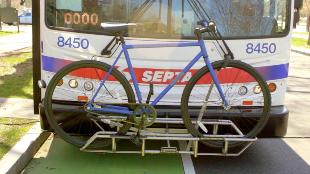 A SEPTA sign displaying the micromobility policy