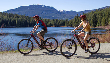 Class 1 E-Bike Riding on Trail
