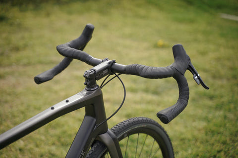 Gravel bike handlebar provides control and stability for riding on rough terrain